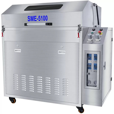 SME-5100 pulitore rotondo Smt pneumatico della maschera del canestro del diametro della Doppio stazione 1000mm che salda Wave Oven Pallet Cleaning Machine