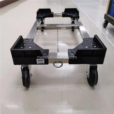 Quattro carretti di alluminio del contenitore del trasporto della Camera di logistica del supermercato del carretto del carrello dei camion della piattaforma delle ruote che muovono i carrelli